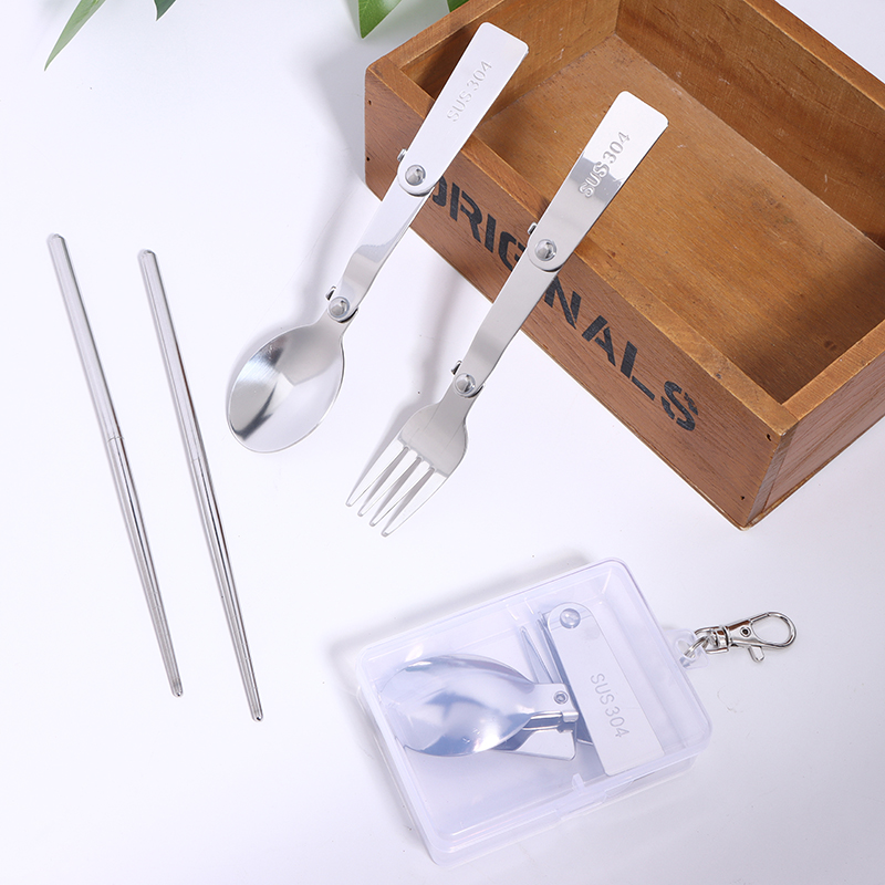 New 1Pc/3Pcs Portable Outdoor  - Bamboo Cutlery Travel recensione e prezzo