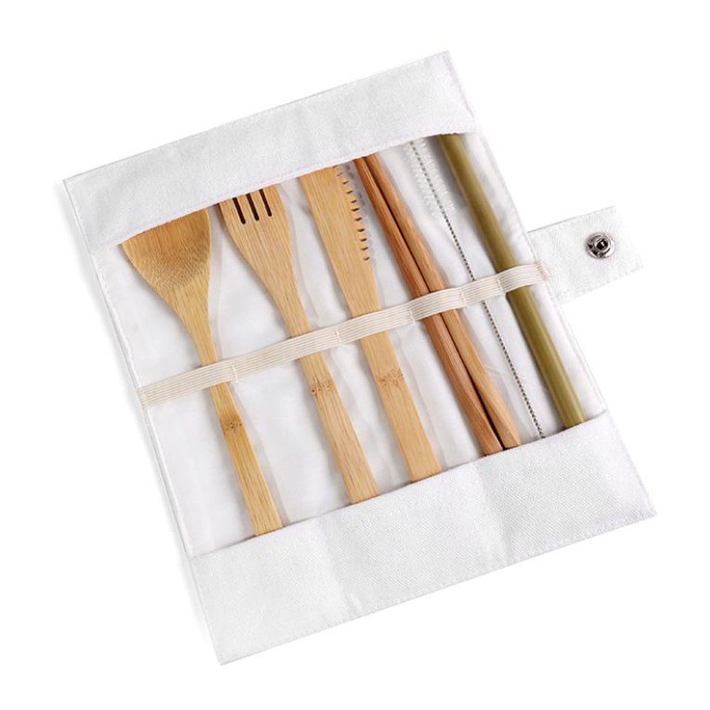 Reusable Bamboo Cutlery Set Ba - Bamboo Cutlery Travel recensione e prezzo