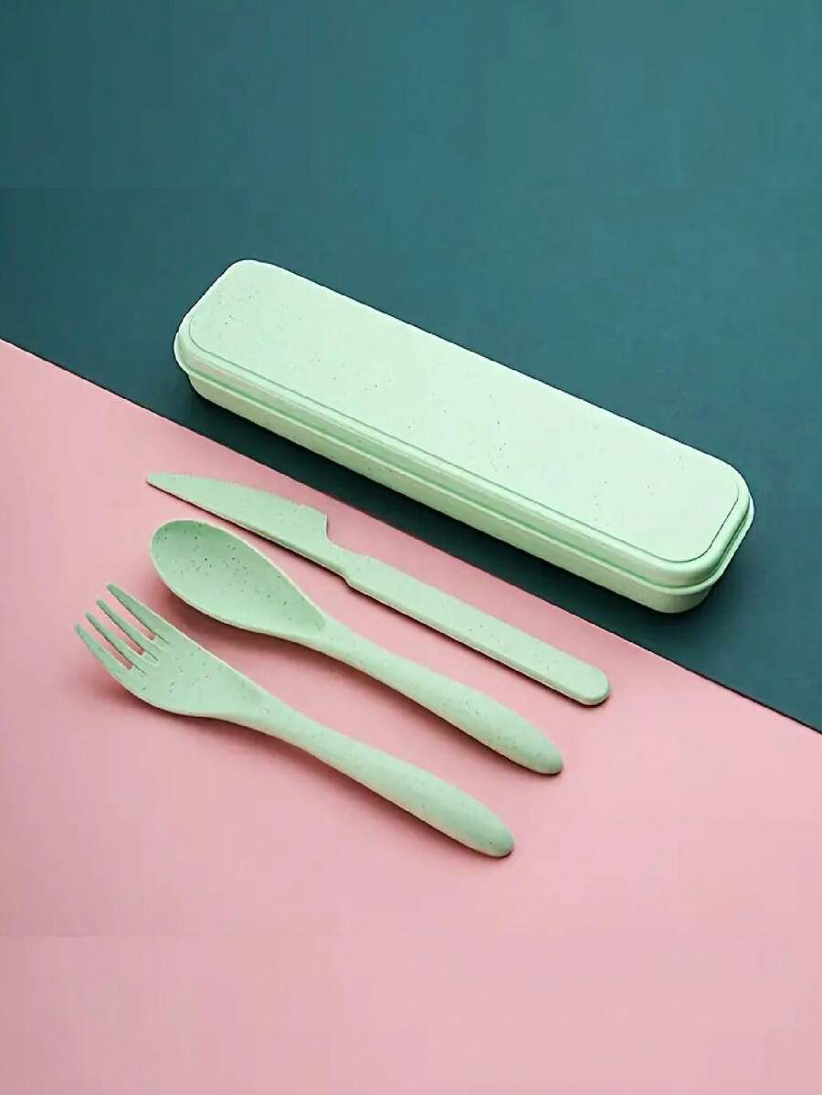 3Pcs Portable Reusable Cutlery - Bamboo Cutlery Travel recensione e prezzo