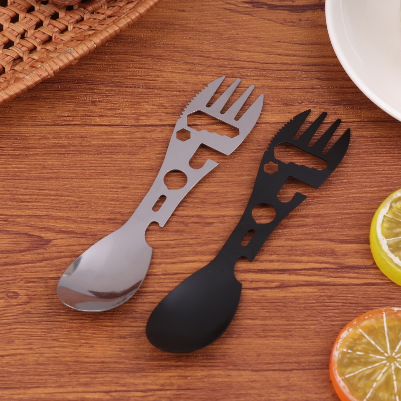 1/5Pcs 10-in-1 Stainless Steel - Bamboo Cutlery Travel recensione e prezzo