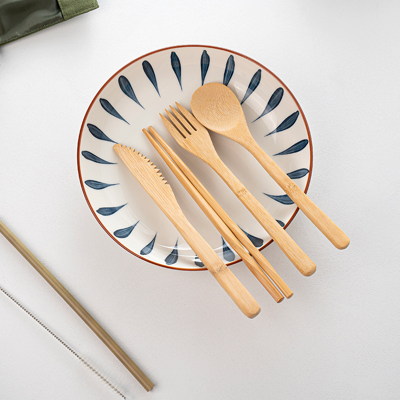 Bamboo Travel Tableware Reusab - Bamboo Cutlery Travel recensione e prezzo