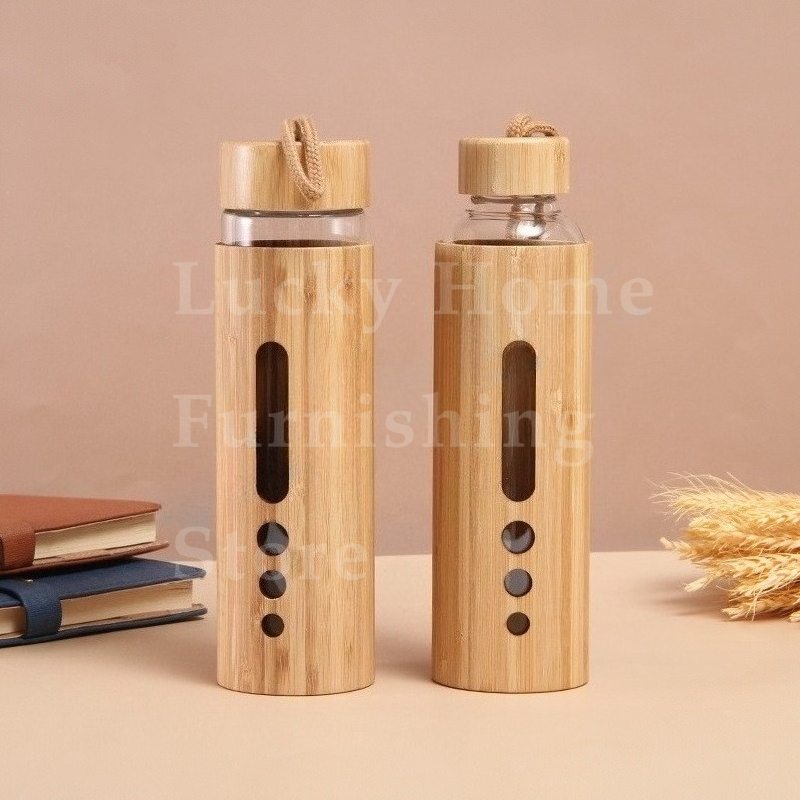 550ML Borosilicate Glass Water - Bamboo Cutlery Travel recensione e prezzo