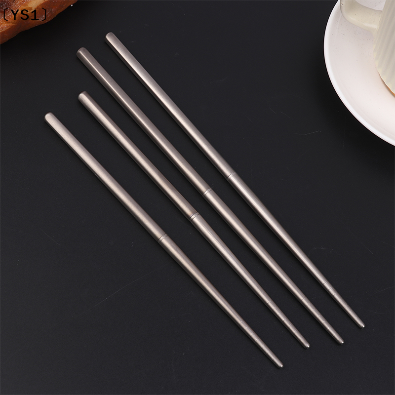 〔YS1〕1Pair Titanium Alloy Chop - Bamboo Cutlery Travel recensione e prezzo